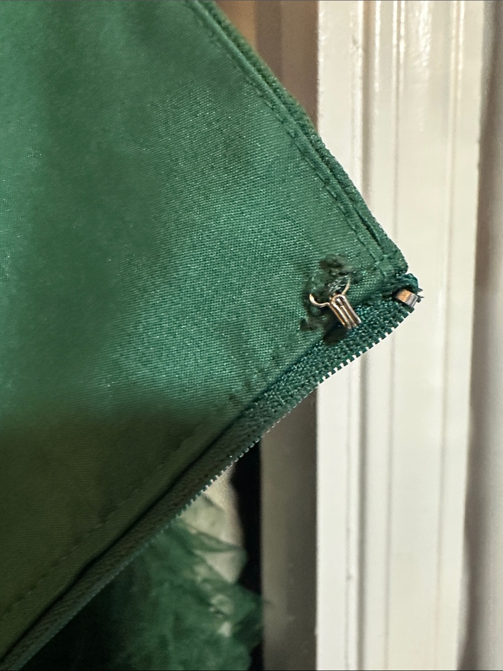 Emerald Green Ruffled Halter Tulle Party Dress - Picture 15 of 17